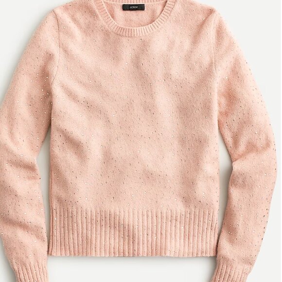 NWT J Crew Blush Gemstone Sweater in Supersoft Yarn - Picture 1 of 8